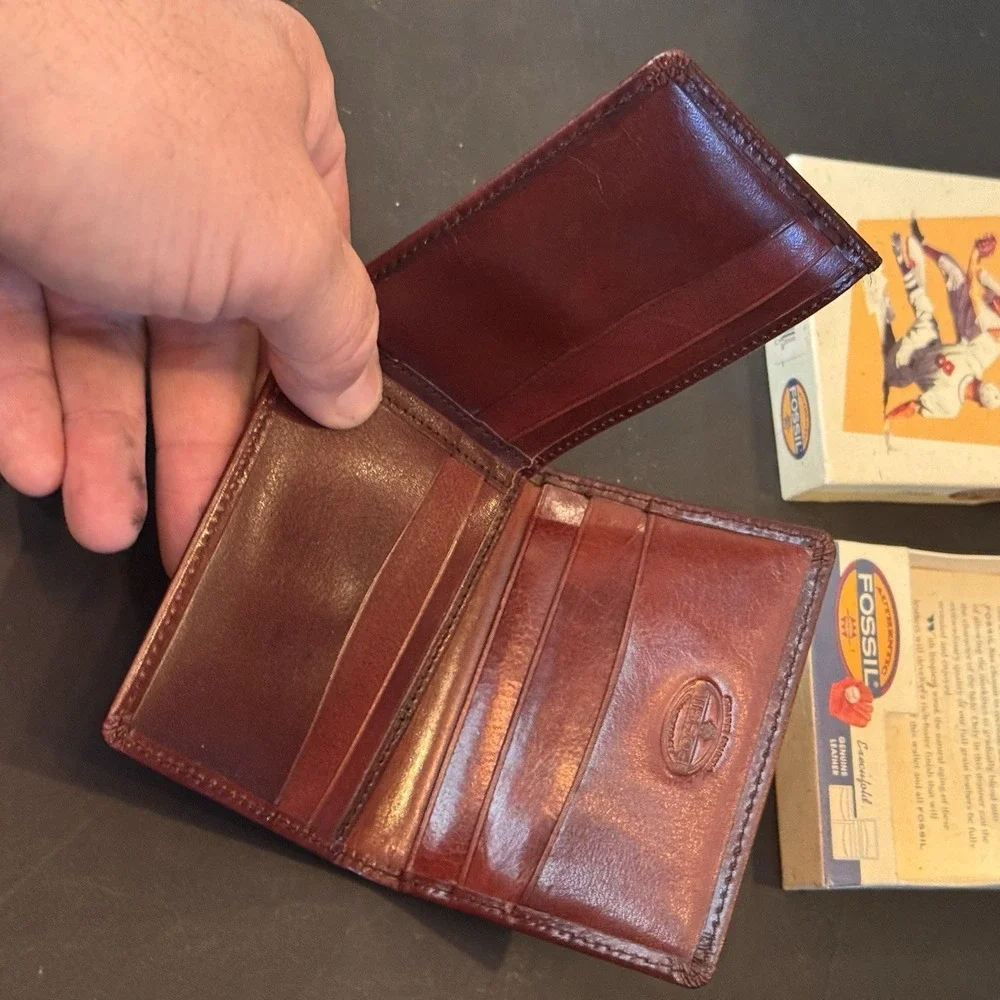 Fossil ML-6508BRN OXFORD Execufold Wallet Brown Leather